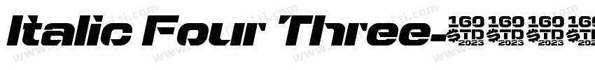 Italic Four Three字体转换